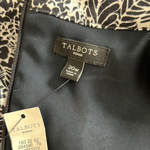 Talbots Black and White Sleeveless V-Neck Maxi Dress - Picture 10 of 10